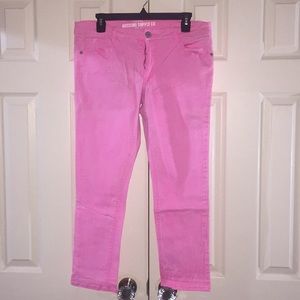 Stretch Neon Pink skinny jeans